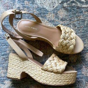 MARC FISHER platform espadrille sandals